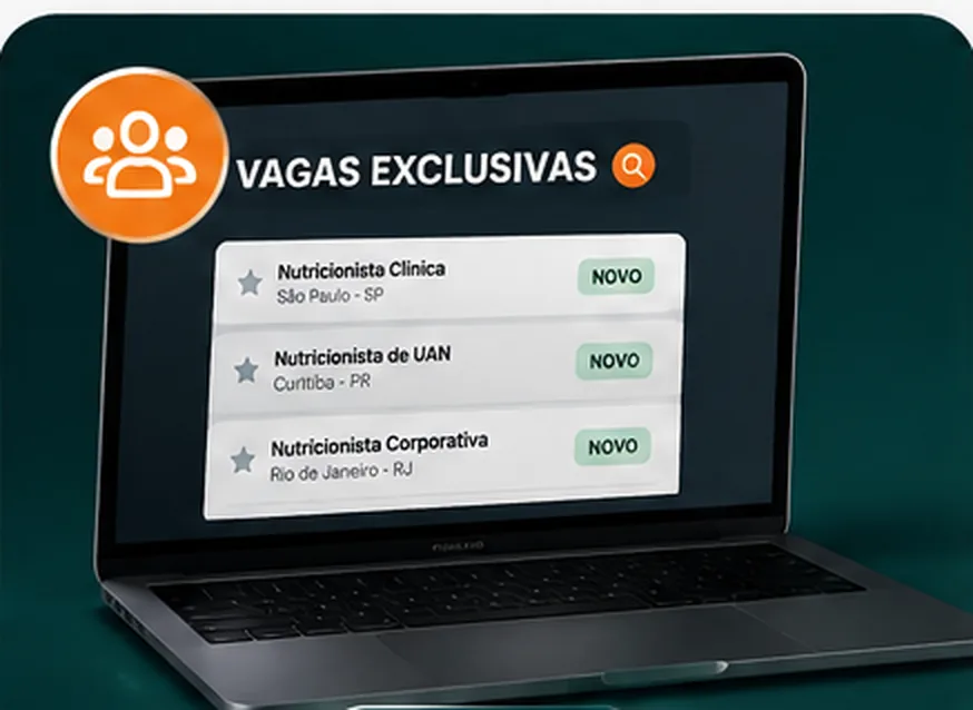 Comunidade exclusiva de vagas para nutricionistas
